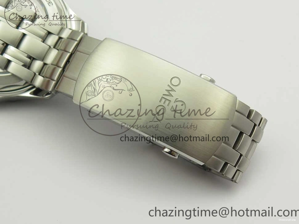 0417 2018 Seamaster Diver 300M OMF Best Edition Black Ceramic Black Dial on SS Bracelet A8800 (Black Balance Wheel) Breathable 7959